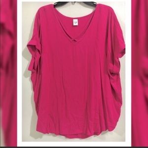 Pink blouse/ plus size XXL